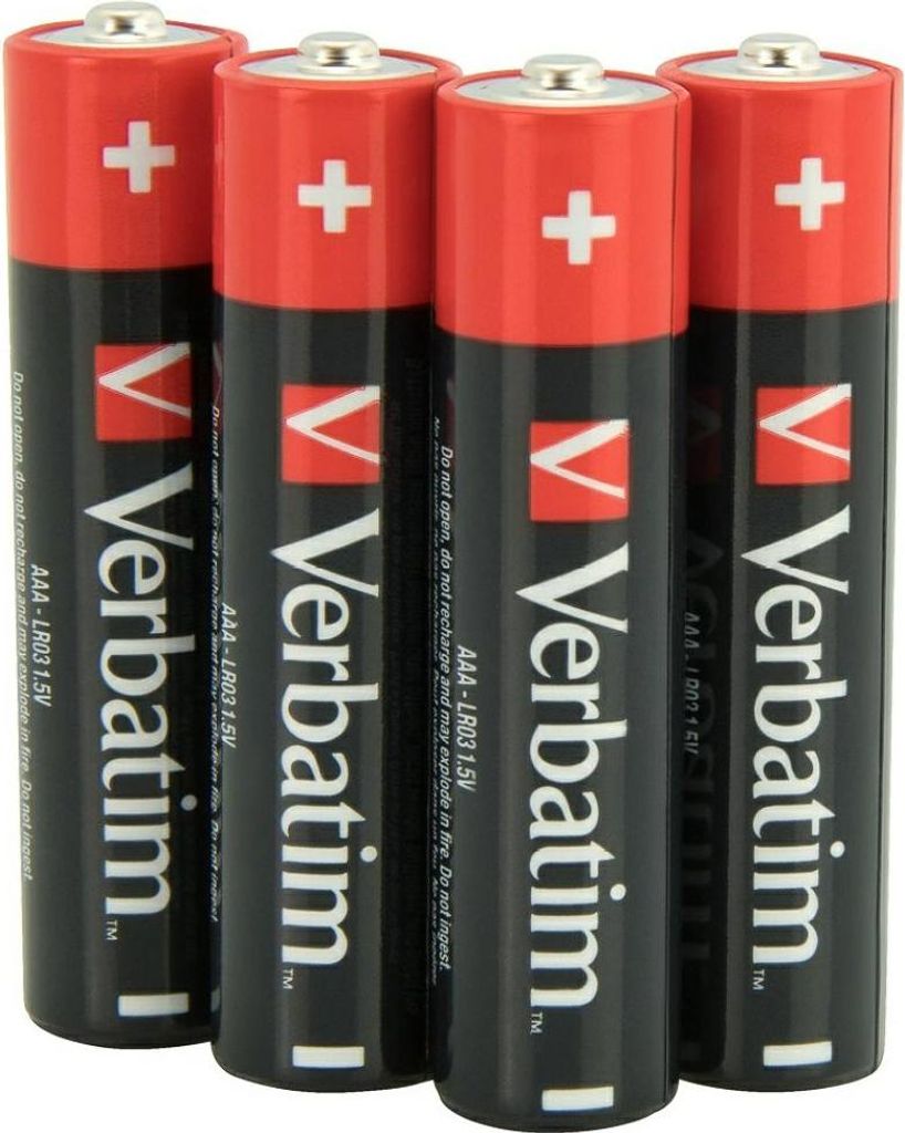 Verbatim Alkaline Battery Aaa Lr034Szt Film 49500 Image du produit 