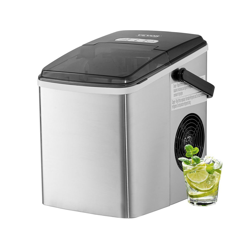 VEVOR Tragbarer Eisbereiter Eismaschine 105 W 11,8 kg/Tag Eiswürfelmaschine