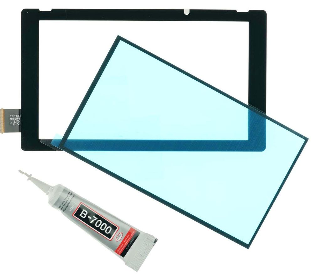 Nintendo Switch Touchscreen Displayglas + Dichtung, V2 + B7000