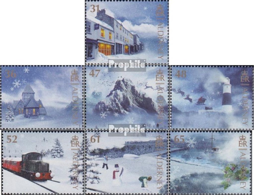 Briefmarken GB - Alderney 2011 Mi 427-433 (kompl.Ausg.) postfrisch Winter