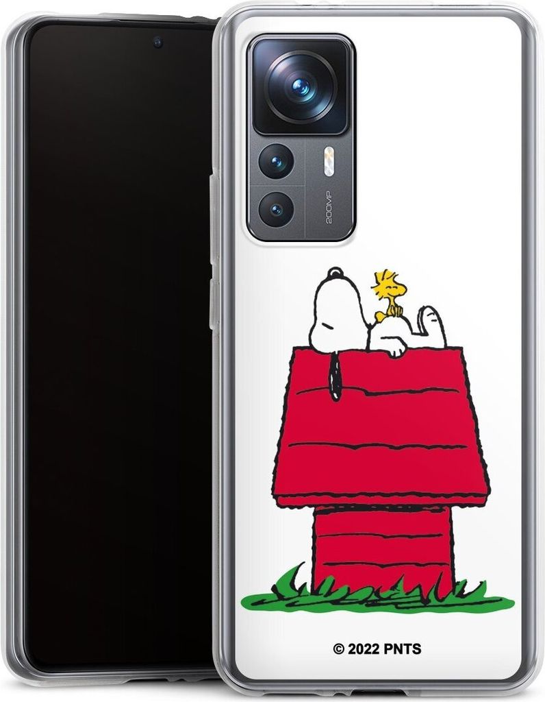 DeinDesign Handyhülle für Xiaomi 12T 5G Silikon Hülle Case Smartphone Schutzhülle Offizielles Lizenzprodukt Peanuts Snoopy