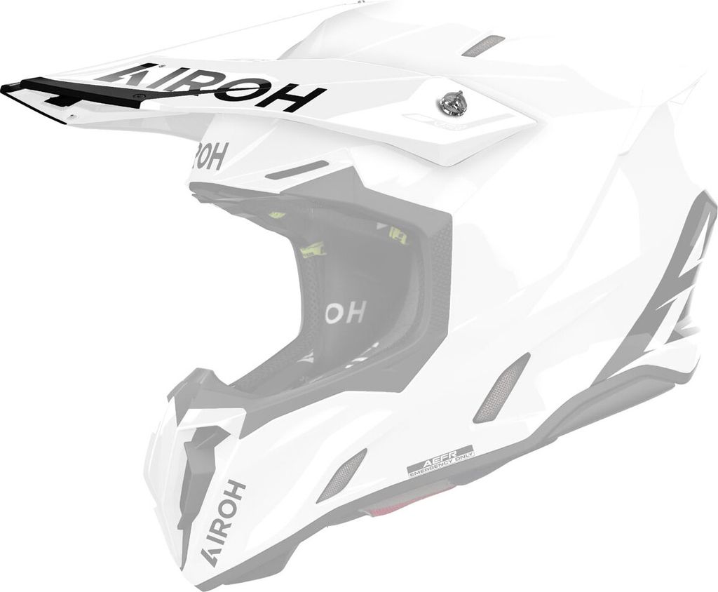 Frontino Casco Airoh Twist 3 Color Bianco Lucido Immagine del prodotto 