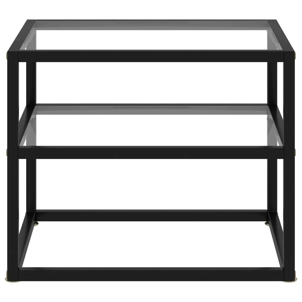 Table d'appoint transparente pour petit salon ou chambre d'amis 50cm