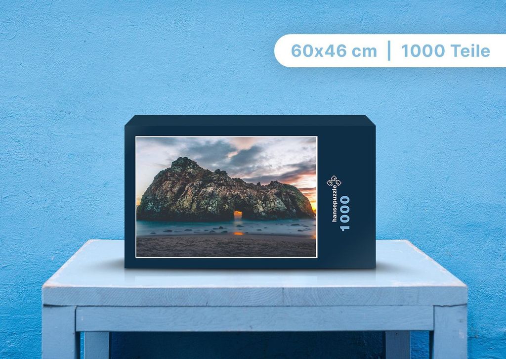 hansepuzzle 100107 - Landschaft Puzzle, 1000 Teile, Natur, 60,0 x 46,0cm mit hochwertiger Aufbewahrung, Kartonbox und wiederverschließbarem Beutel