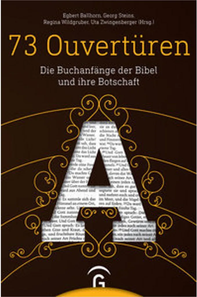 Comprendre les textes bibliques avec le livre 73 Ouvertüren