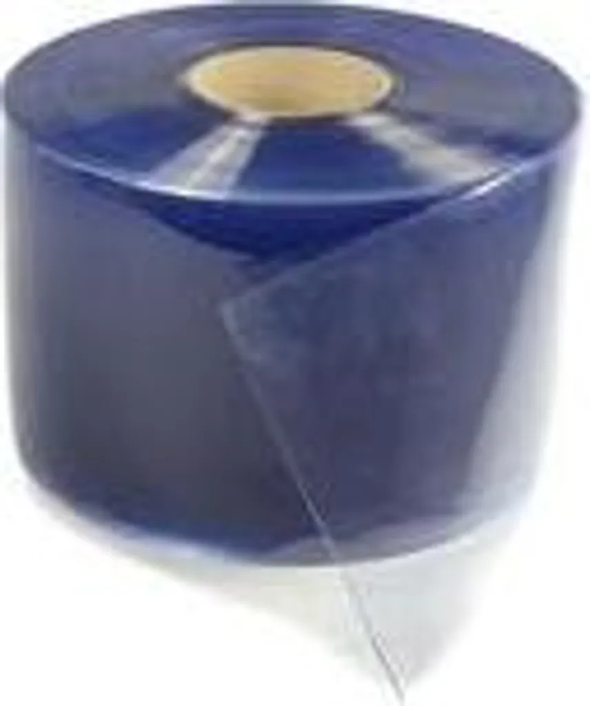 Lanière PVC transparente 20cm x 2mm rouleau de 50m haute résistance