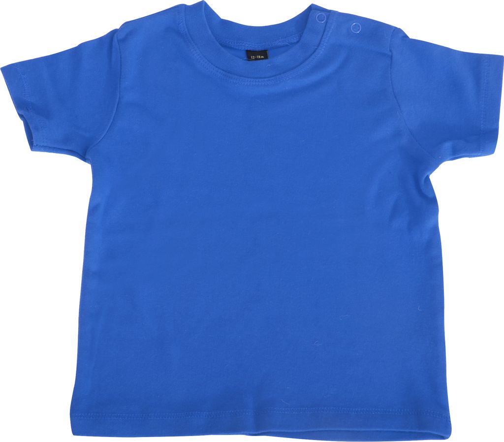 Babybugz Baby T-Shirt, Kurzarm BC3129 (68) (Kobaltblau)