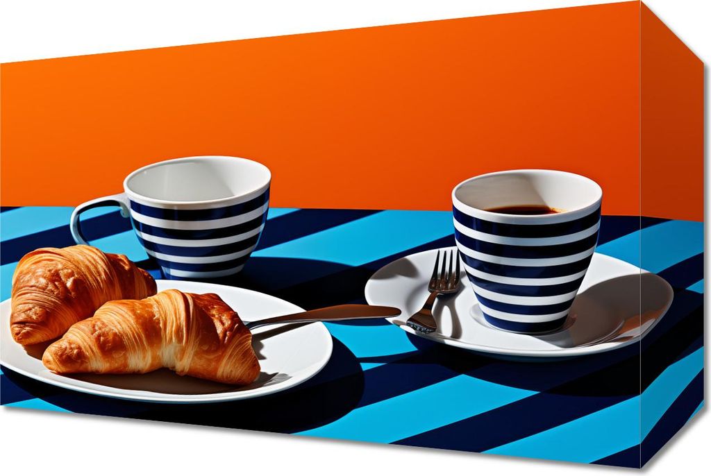 Bild 30x20cm Croissants