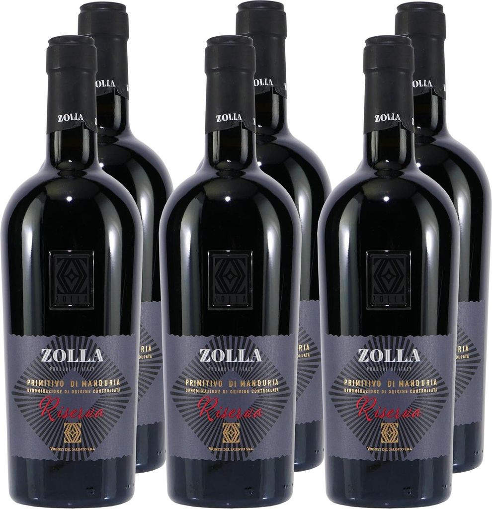 Zolla Primitivo di Manduria Riserva DOC (6 x 0,75L)