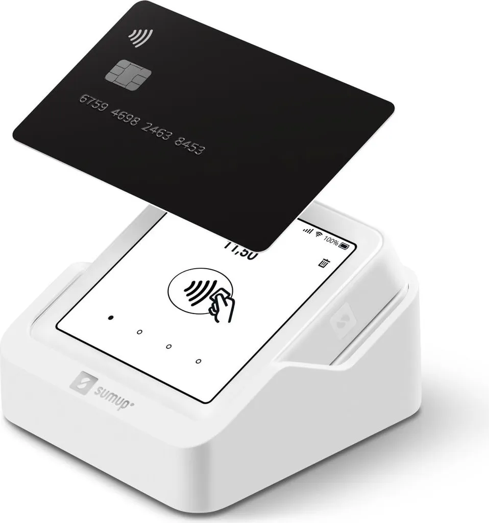 SumUp Solo Terminal de Paiement Mobile WiFi et 4G avec Carte SIM Gratuite