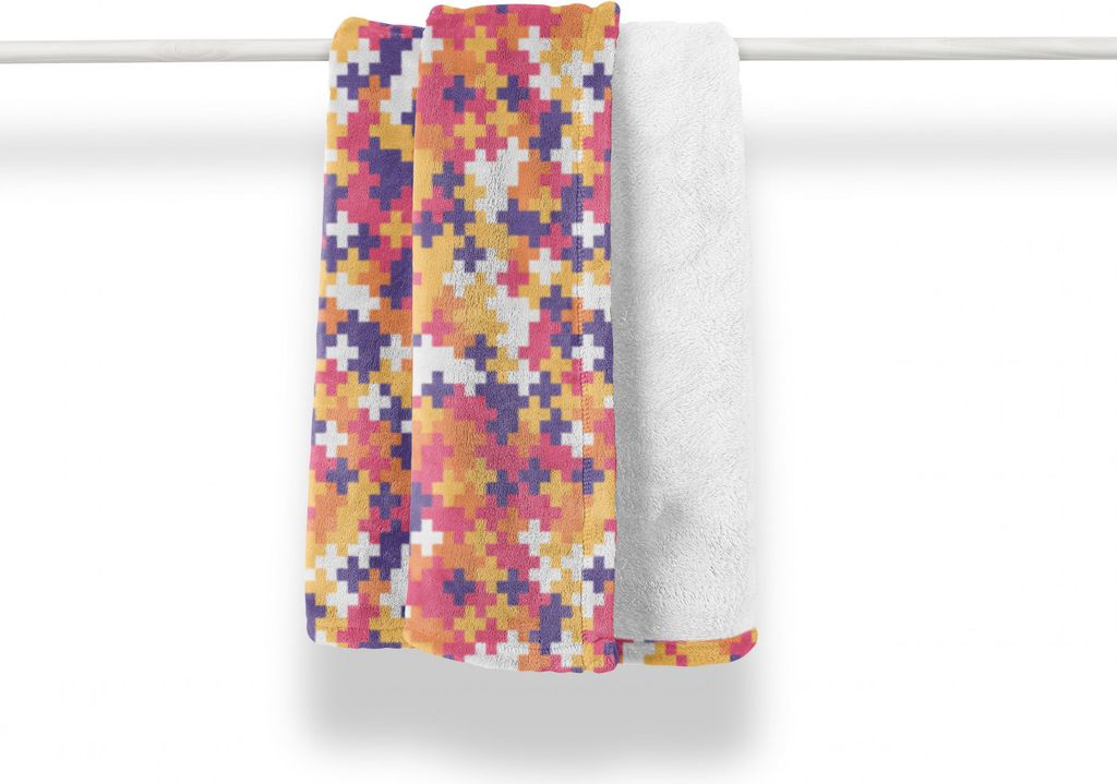 ABAKUHAUS Abstrakt Weich Flanell Fleece Decke, Puzzlespiel-Stücke wie Muster, Gemütlicher Plüsch für den Innen- und Außenbereich, 125 x 175 cm...