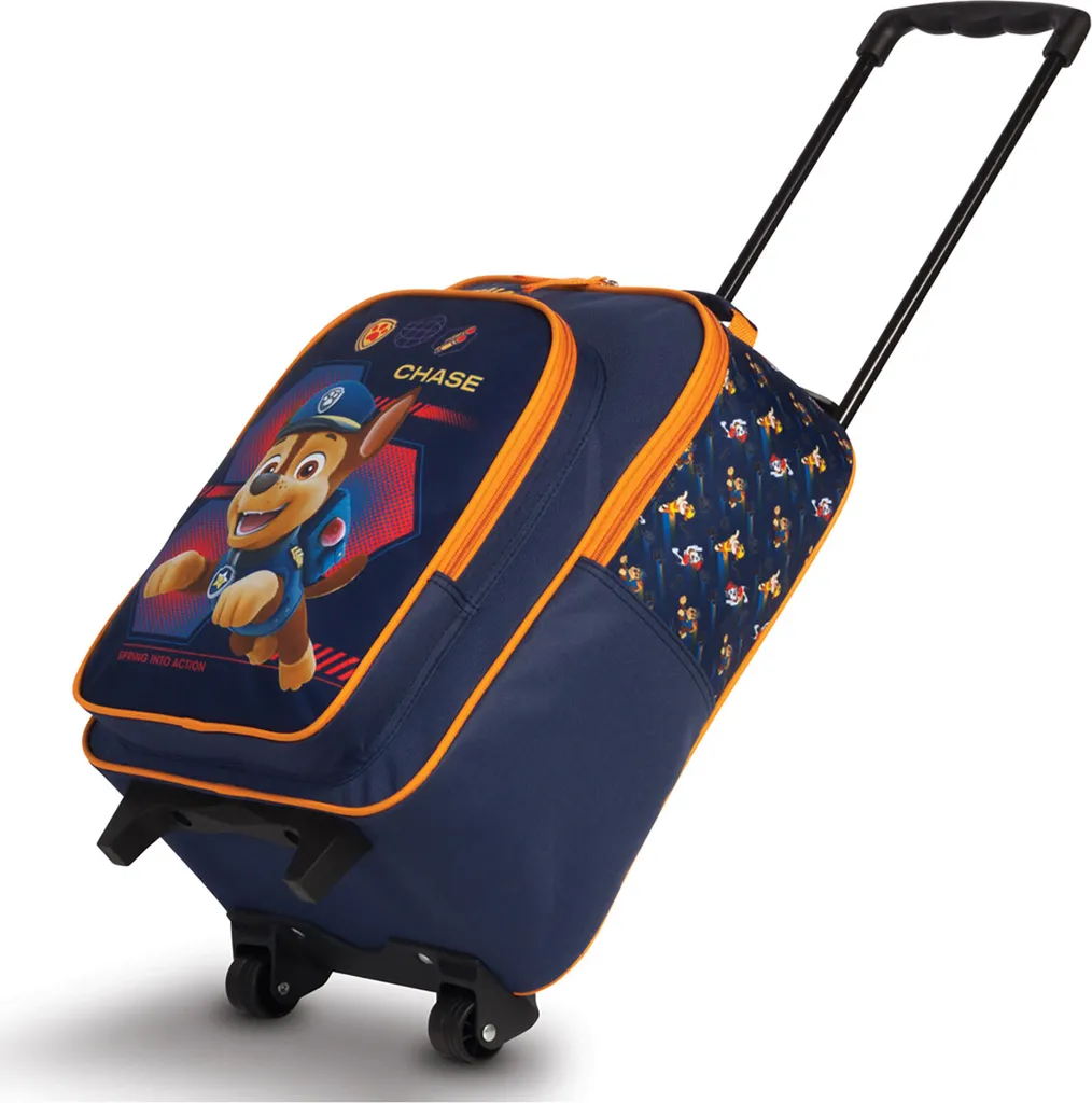 Valise Pat' Patrouille Extensible 17L en Polyester avec Roulettes