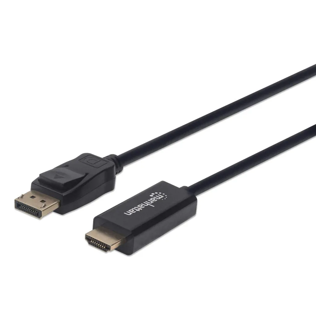 Cavo Video Manhattan 152662 DP su HDMI - Nero 1m - Plug & Play