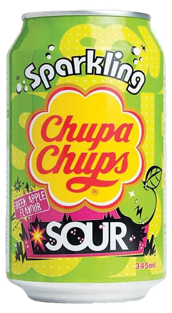 Chupa Chups Sparkling Green Apple Sour 345ml Produktbild 