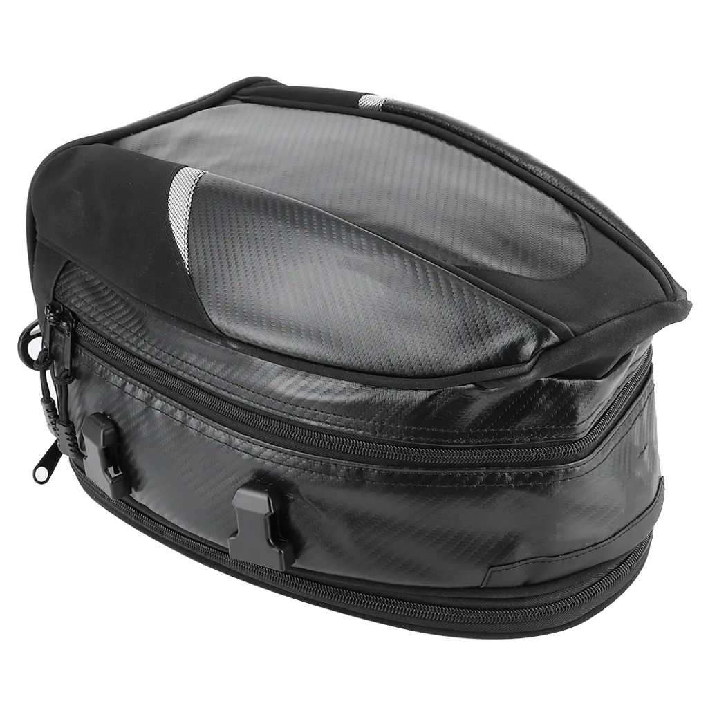 Sac de réservoir d'huile moto avec fixation magnétique et rangement casque