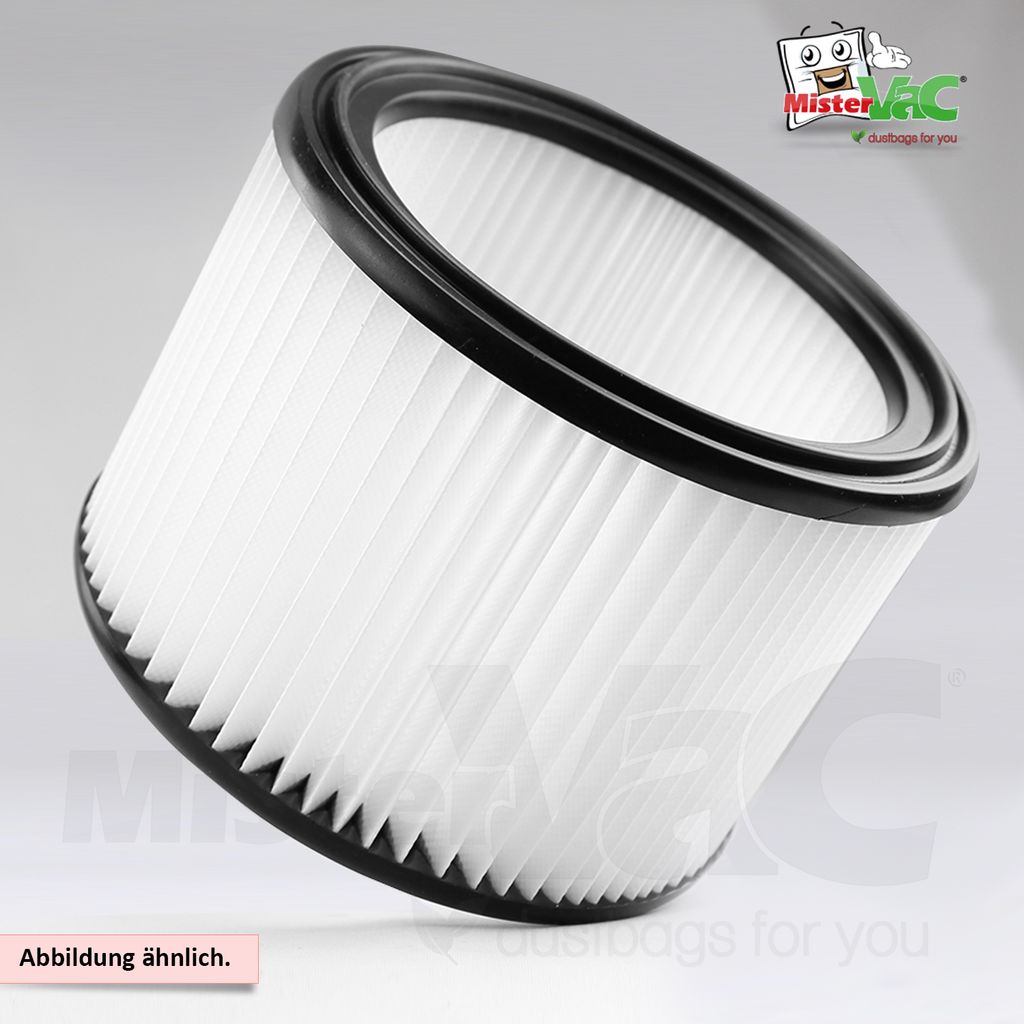 MisterVac Lamellenfilter Ersatzfilter kompatibel mit Mirka INDUSTRIE-STAUBSAUGER 915 M,915 L