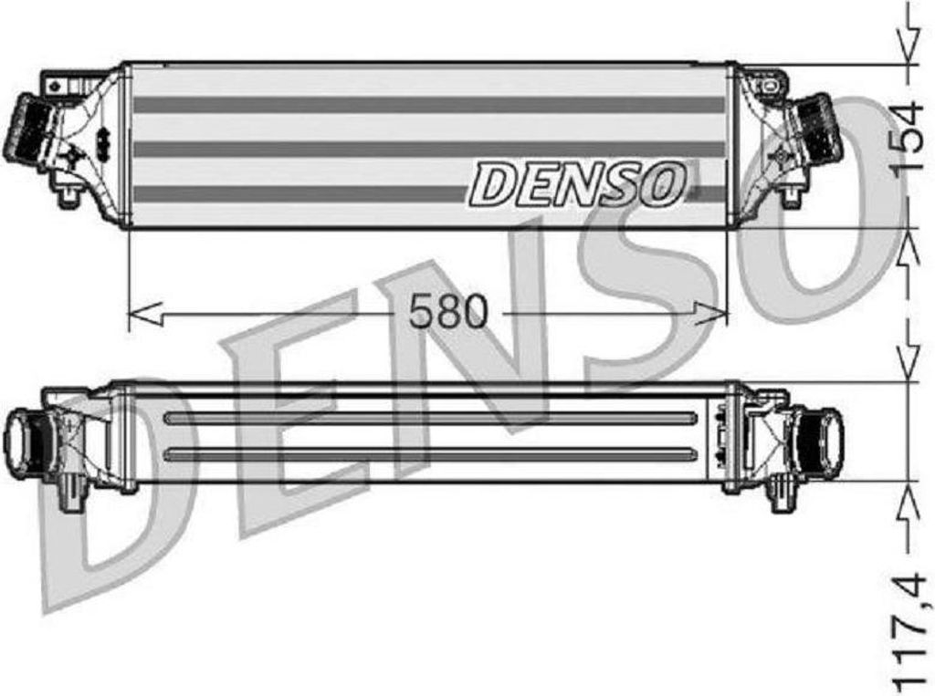 DENSO DIT01002 Ladeluftkühler LLK für ALFA ROMEO GIULIETTA (940) Turbo Intercooler