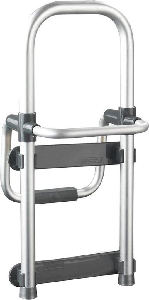 Silbernes Badezimmer-Opstapje bis 150kg belastbar