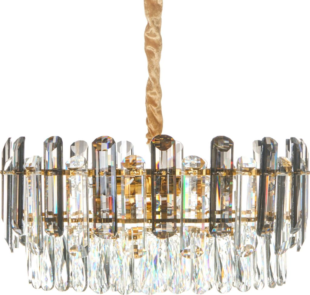 BELIANI Lustr mosazný kov sklo ⌀ 48 cm závěsná lampa Obrázek produktu 