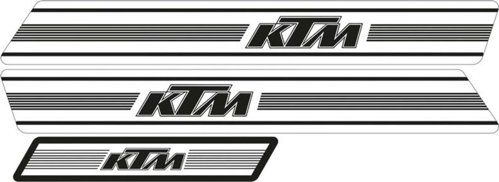 TECNOSEL Graphic Kit Replica OEM passend für KTM GS 74-76 White Background