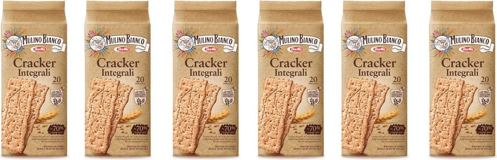 6x Mulino Bianco Crackers kekse integrali 100% vollkorn Produktbild 