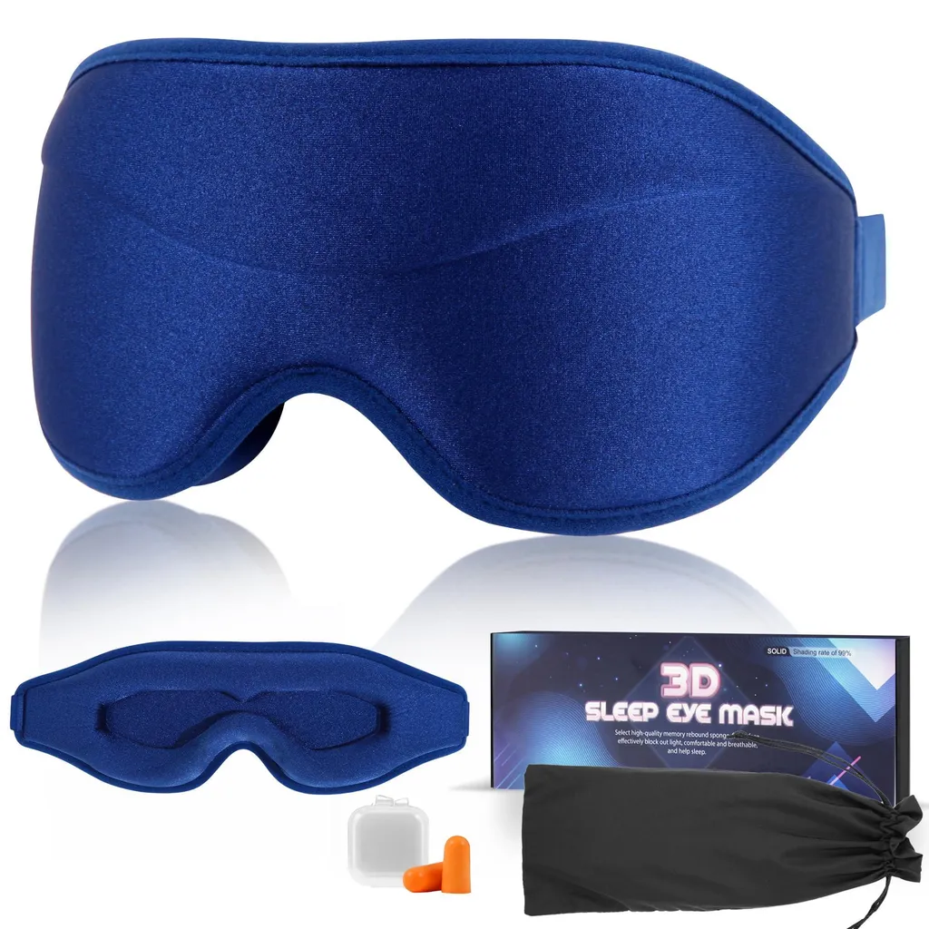 Loup de nuit confortable pour homme et femme avec bouchons d'oreilles