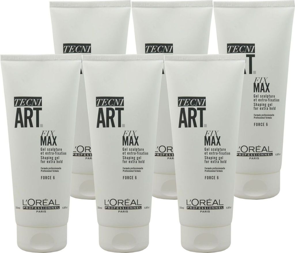 Loreal Tecni. ART Fix Max 6 x 200 ml Haargel extremer Halt Set