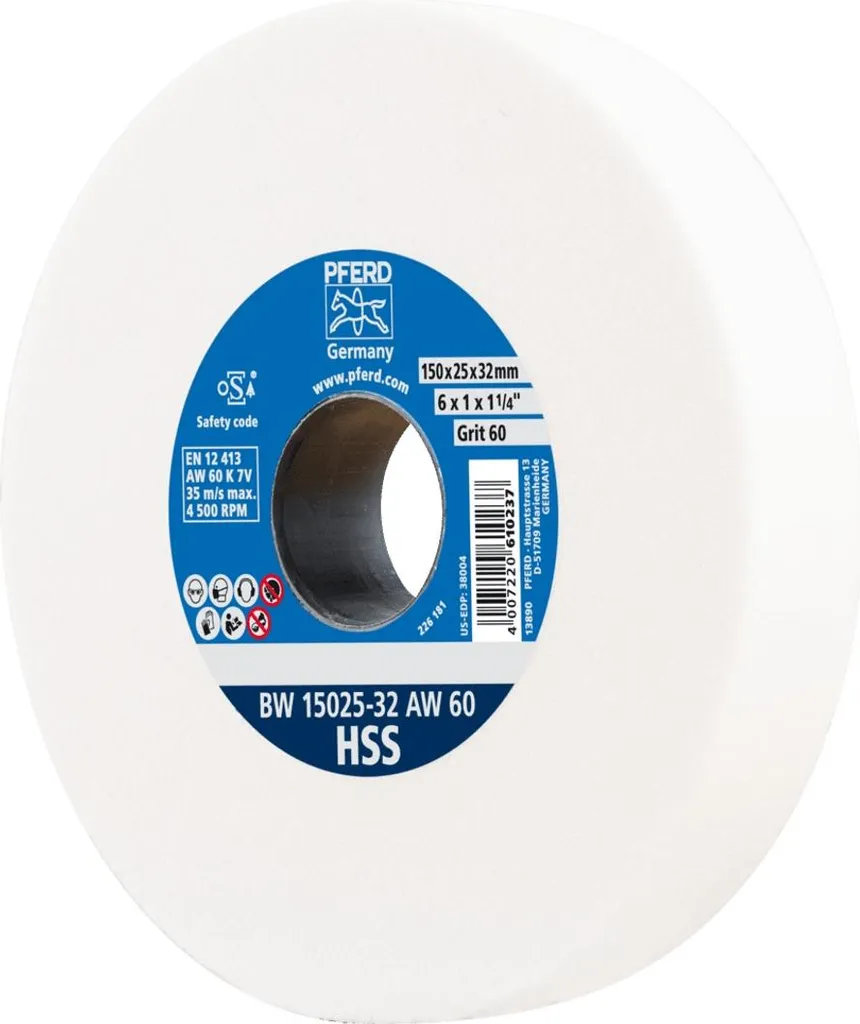 Acquista Mola PFERD HSS 150x25mm A60 - Risparmia sulle Punte