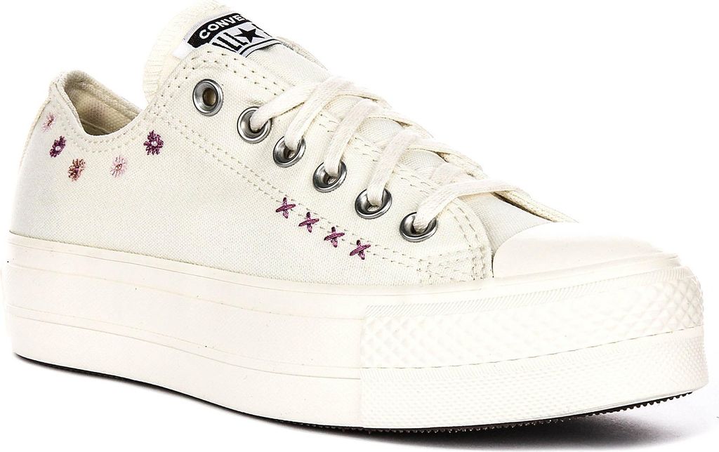 Converse A15008C in Weiß und Lila für Damen – 4 UK - 36.5 EU - 6 US / White Purple