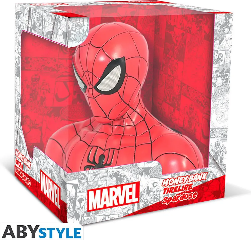 Grande Tirelire Marvel Spiderman Incassable en PVC 16 cm signée ABYstyle