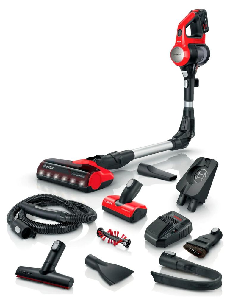 Bosch BKS711PET Unlimited 7 ProAnimal Akku-Handstaubsauger 18V, Frontlicht