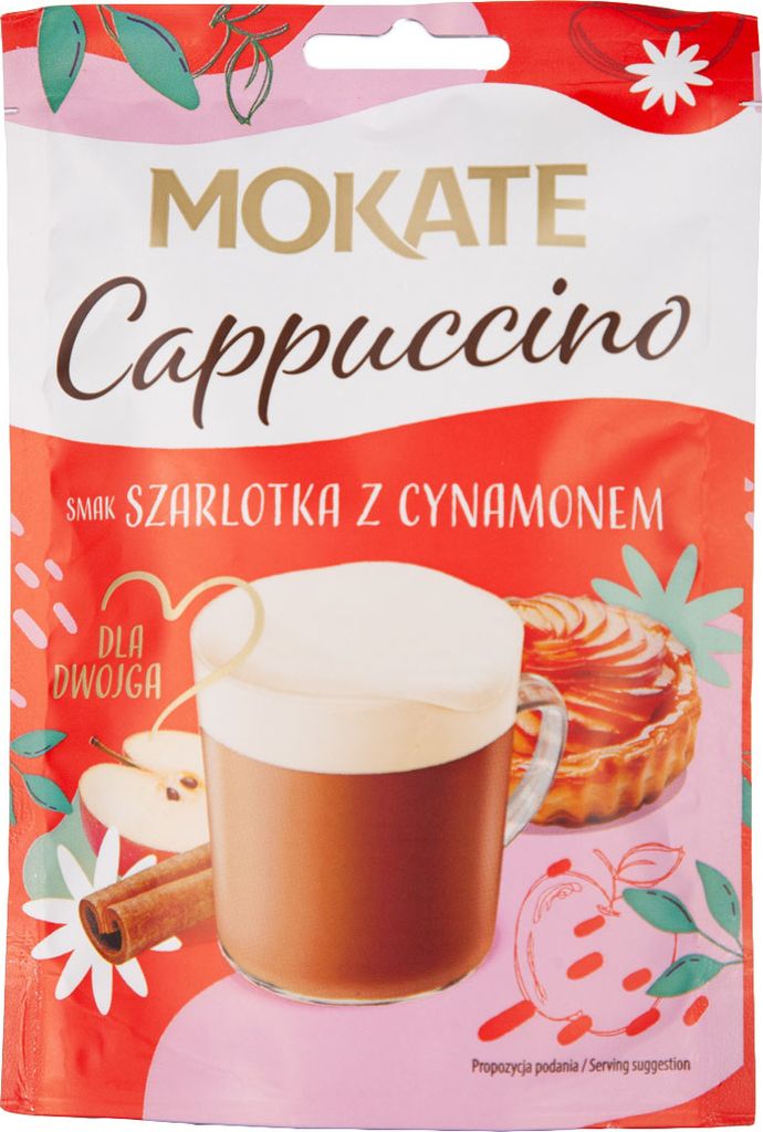 Słodka Kawa Cappuccino Szarlotka I Cynamon Deserowa Pianka Zdjęcie produktu 