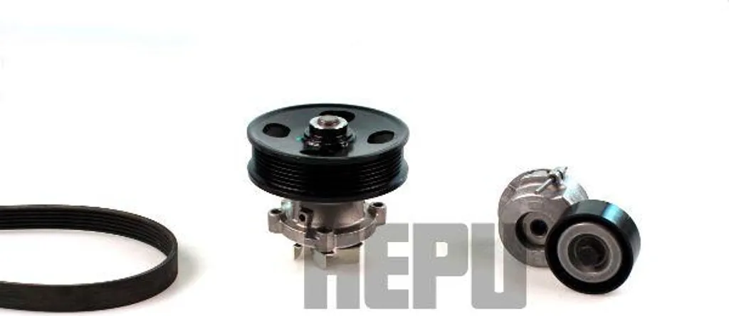 Pompe à Eau HEPU PK03230 avec Courroies Crantées Robustes OE 46819138