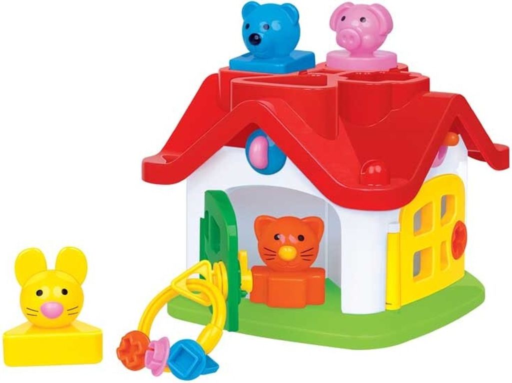 Polesie 9159 Logic Spielzeug Haus Form Sortierer in Gitter