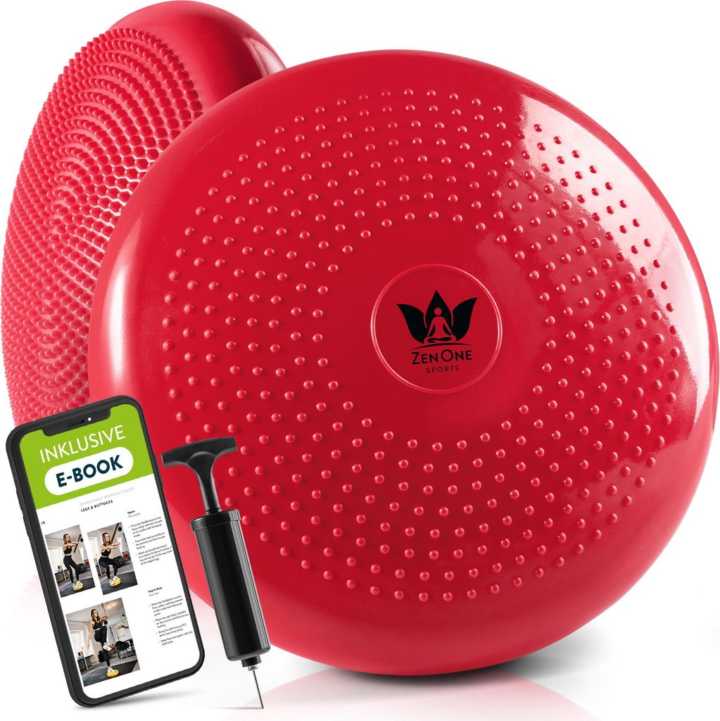 ZenOne Sports Balancekissen, orthopädisches Sitzkissen, Balance Board, Noppenkissen für aufrechte Haltung, Fitness-, Reha-, Balance- & Krafttraining