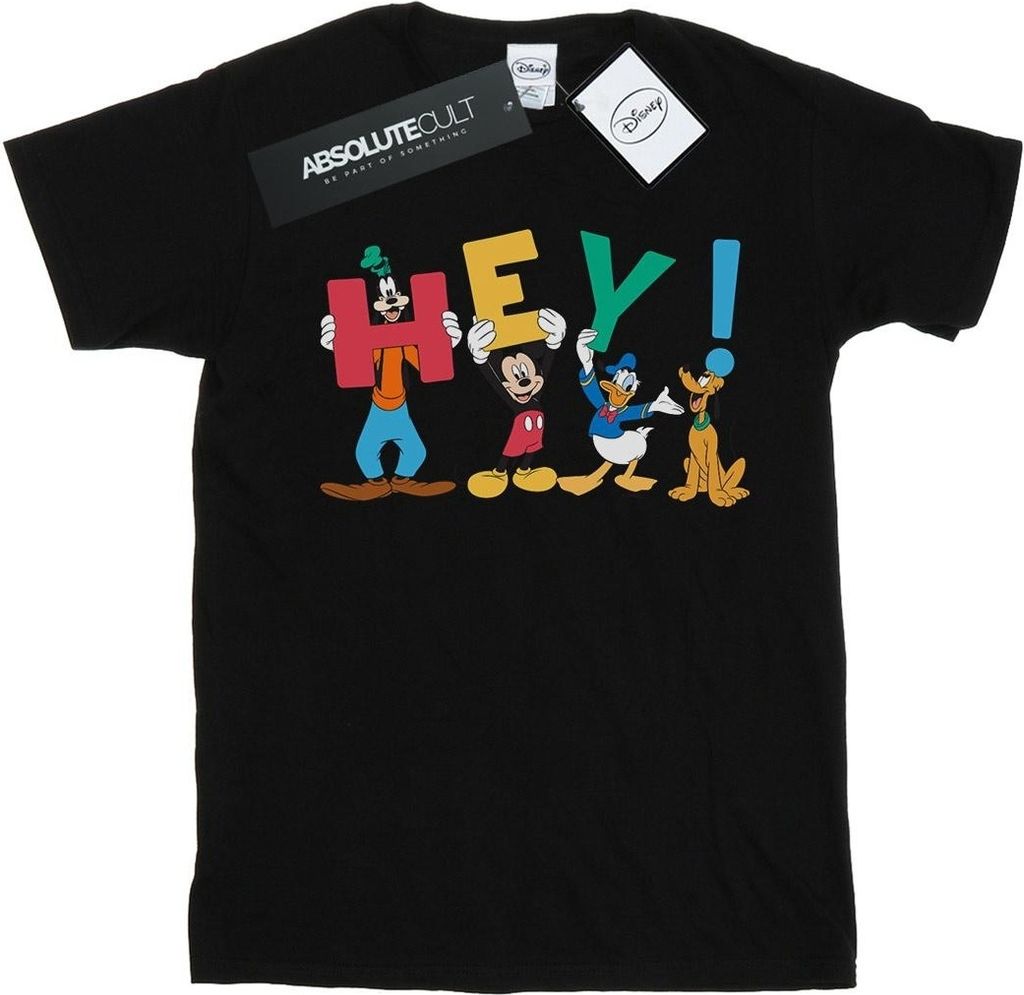 Disney - "Friends Hey" T-Shirt für Herren BI40605 (S) (Schwarz)
