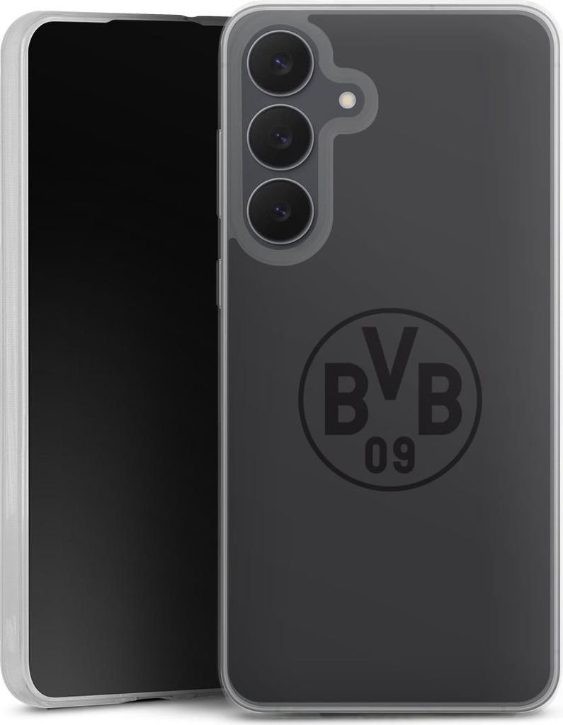 DeinDesign Slim Hülle für Samsung Galaxy S25 FE Silikon Case Ultra Dünn Handyhülle BVB Borussia Dortmund Logo
