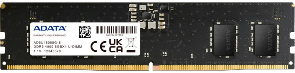 ADATA AD5U480016G-S moduł pamięci 16 GB 1 x 16 GB DDR5 4800 Zdjęcie produktu 