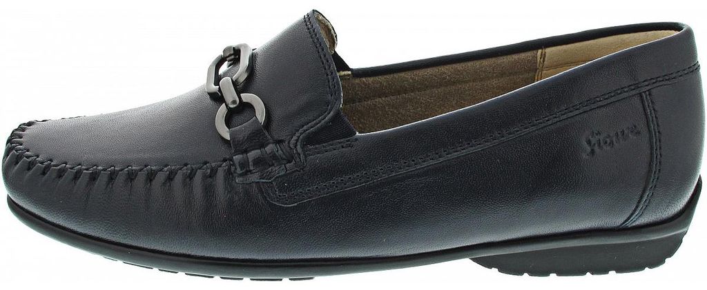 Sioux Damenschuhe Halbschuhe Mokassin Schwarz Freizeit, Schuhgröße:EUR 41 | UK 7