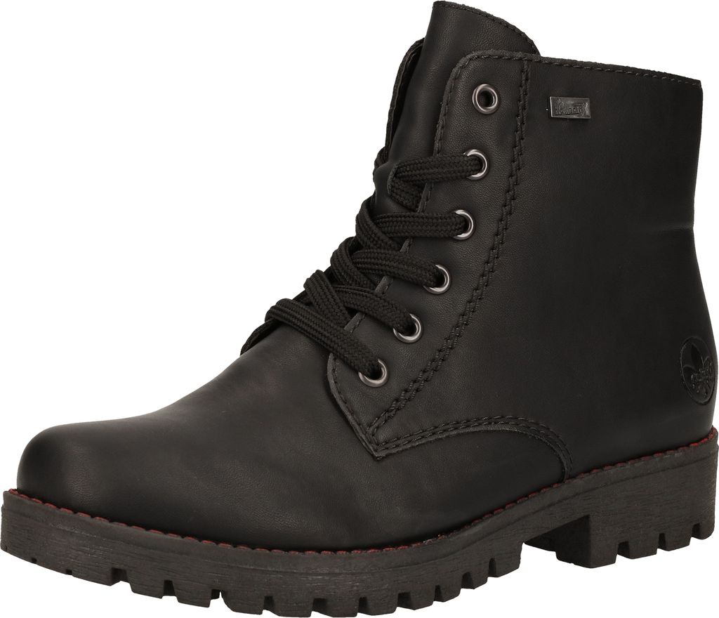 Rieker Schnürstiefel - Tiefschwarz Kunstleder Größe: 39 Produktbild 40