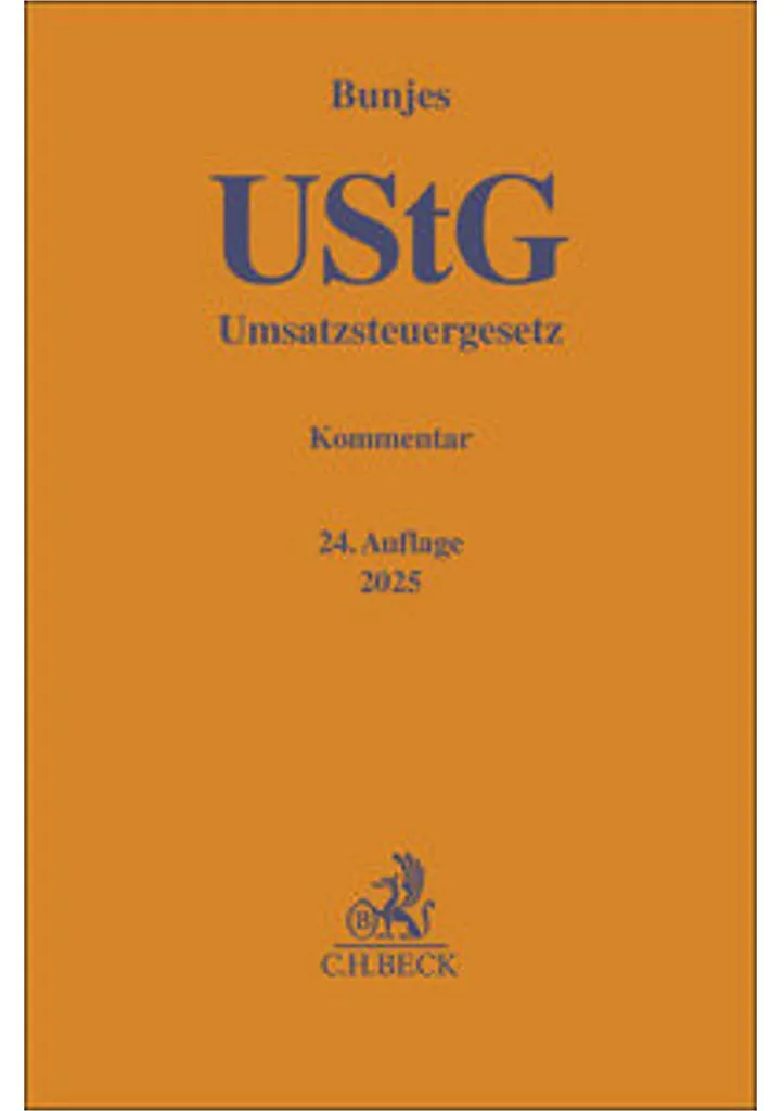 Umsatzsteuergesetz UStG avec commentaires et mise à jour législative