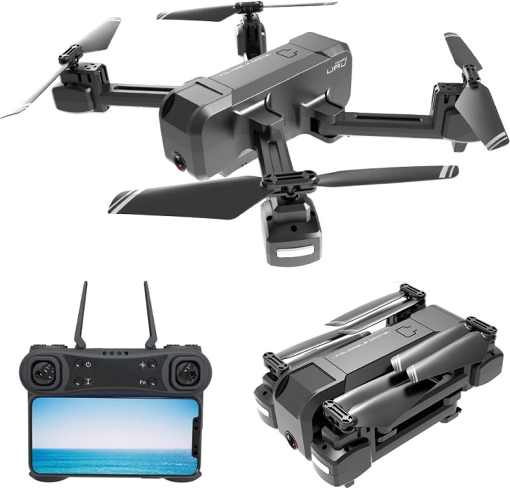 KF607 2.4Ghz Brushless GPS Folding Aerial RC Quadcopter Drone, Optical Flow 1080P Flachwinkel Coxless Kamera
