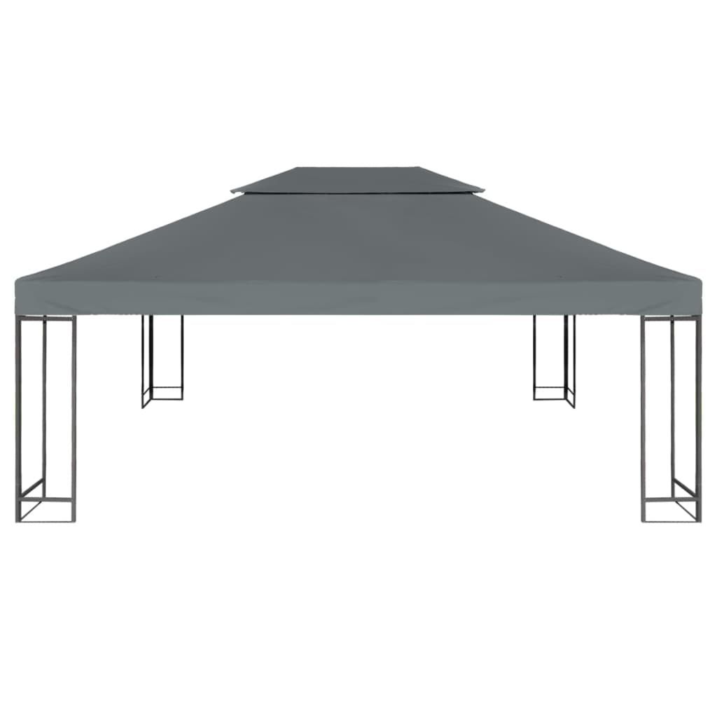 Pavillondach Ersatzdach mit Kaminabzug PVC Wasserdicht Plane Dach Pavillon 3*3 m 