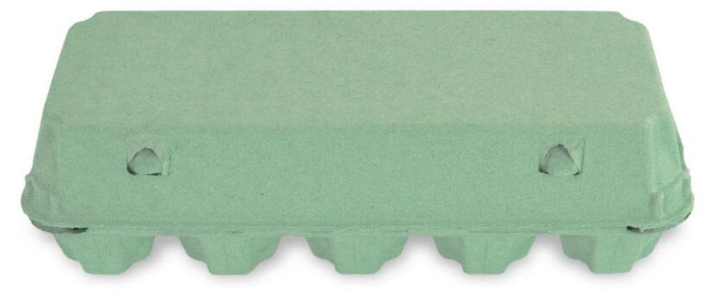 154x Eierverpackungen für 10 Eier dunkelgrün . für S M L Produktbild 