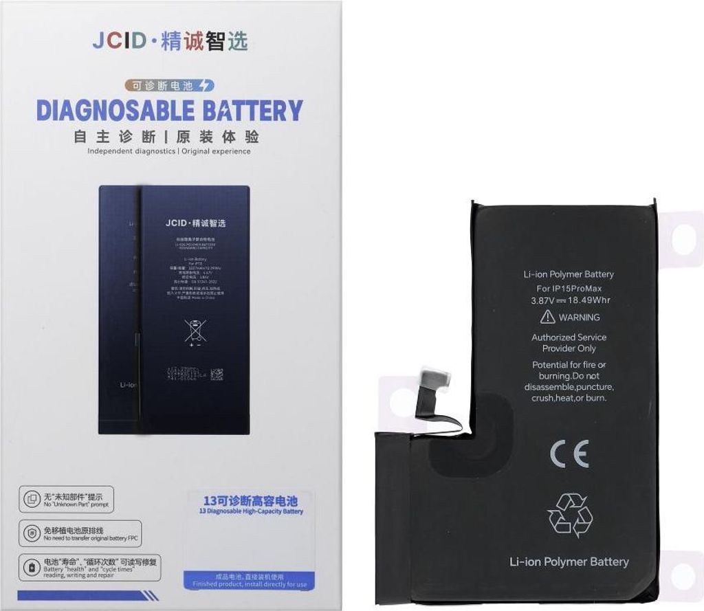 Batteria JCID Diagnosable (usata) compatibile con iPhone 15 Immagine del prodotto 