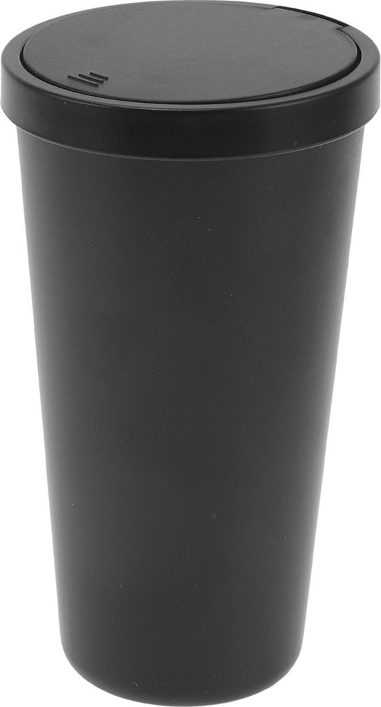 Auto-Mülltonne Müllbehälter Tragbar 3,5" Breite 6,3" Höhe Schwarz ABS