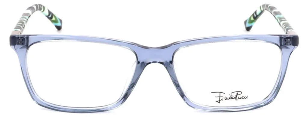 Monture de lunettes femme Emilio Pucci EP2667 bleue en taille 52