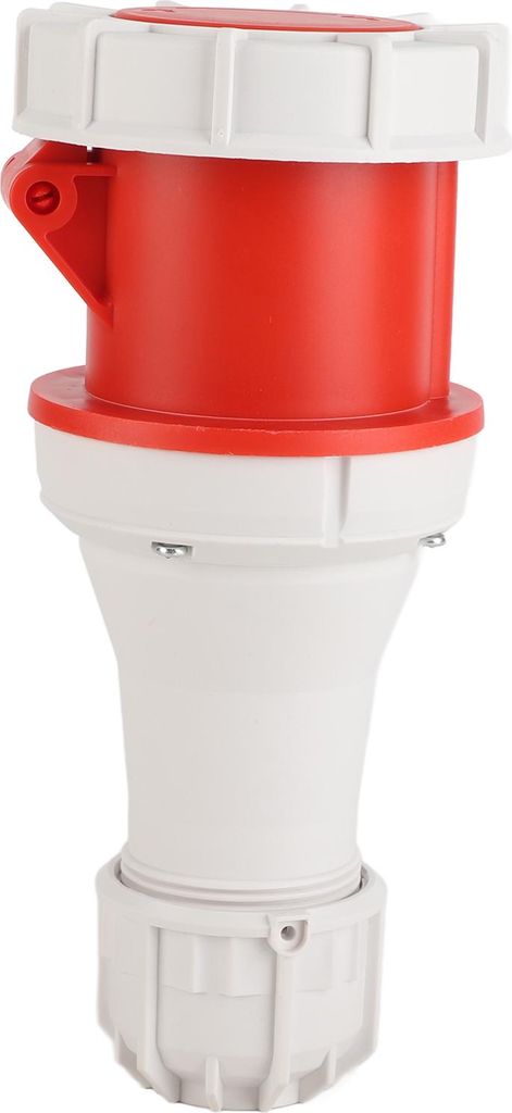 5-poliger Industriestecker, 63 A, stabil, wasserdicht, kompakt, Luftfahrt, für Brauereien, Werkstätten, Camping, Rot