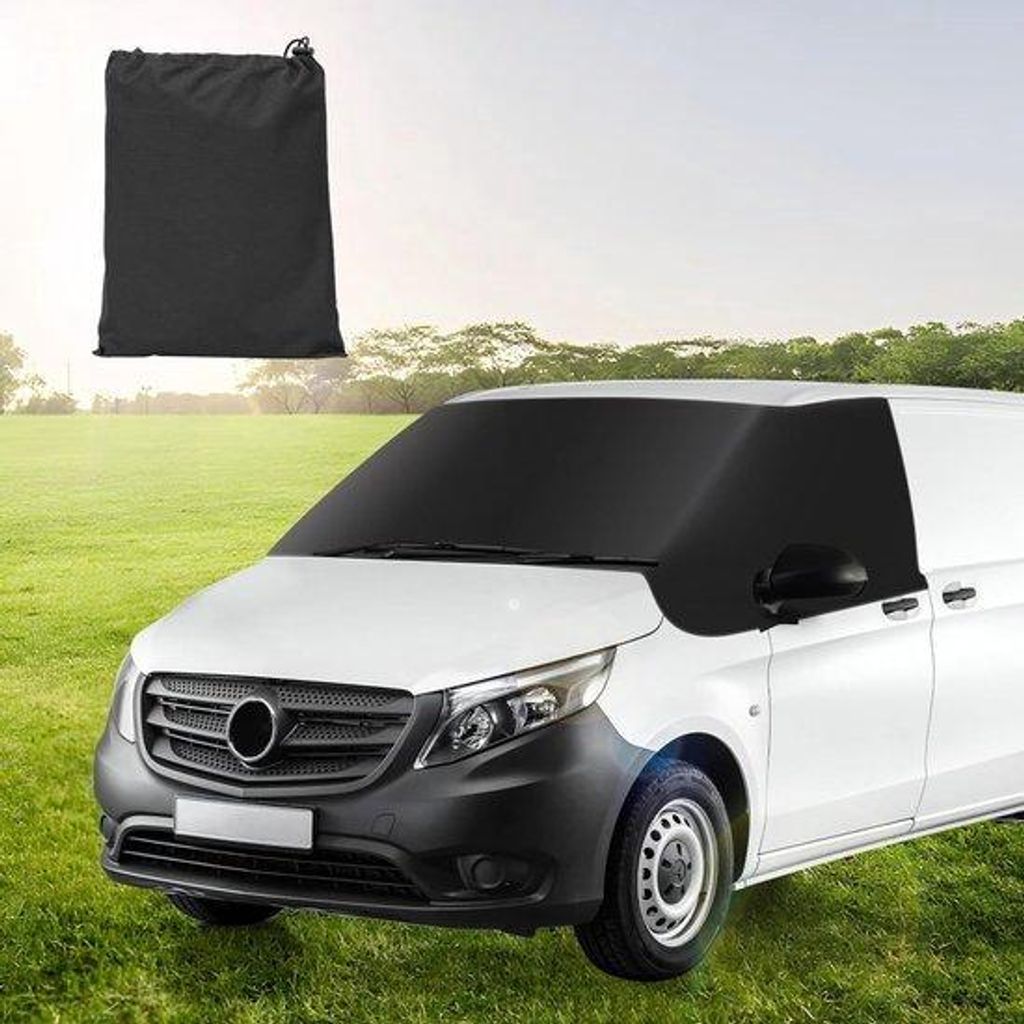 Winter-Sonnenblende für Auto, für Vito W447 2014-2022, für Außenspiegel, vorne, schwarz, groß