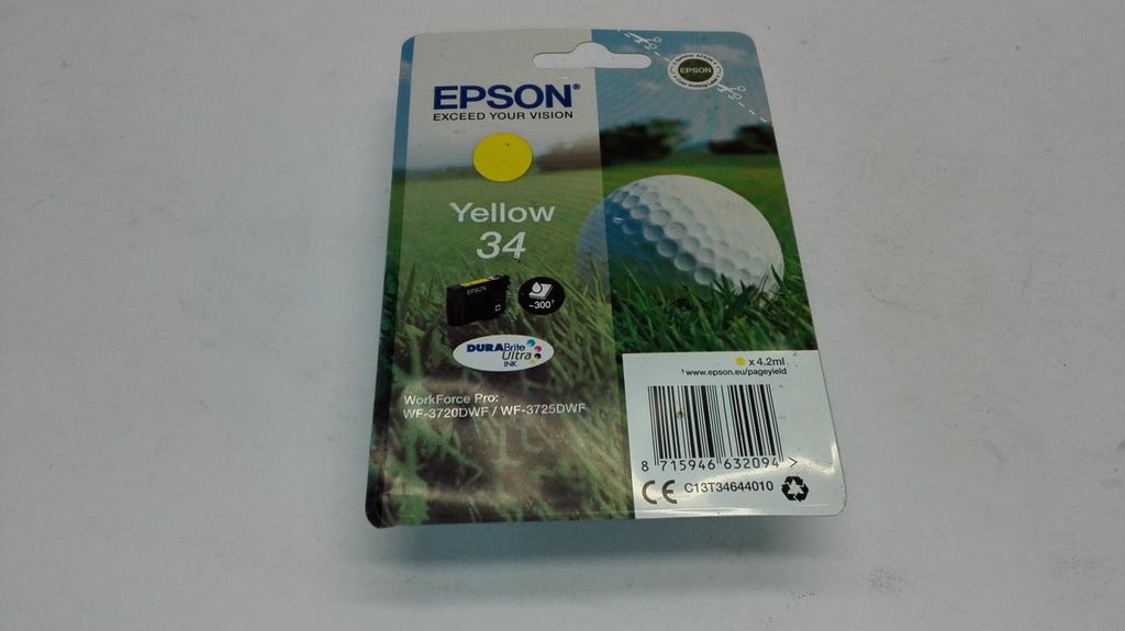 Epson Golf ball 34 Golfball DURABrite Ultra Single Yellow Produktbild 